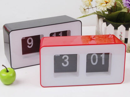 AutomaticPage Desktop Alarm Clocks Rectangle Art Digital Snooze Electronic Despertador Friend Gift