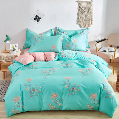 Cotton Printed Twill Single Double Bed Sheets