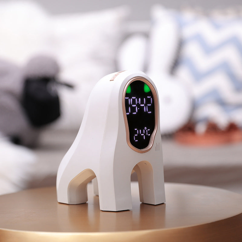 Silence Sensor Display Snooze Alarm Music Clock Night Light Sleeping Desktop Clocks with Battery Power Charging