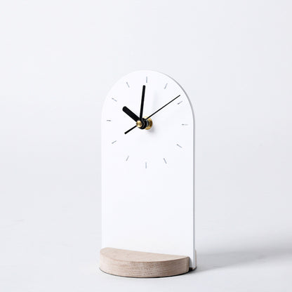 A few Clocks, Wrought Iron Wooden Base Clocks, Soft Decoration Supplies For Home Model Rooms