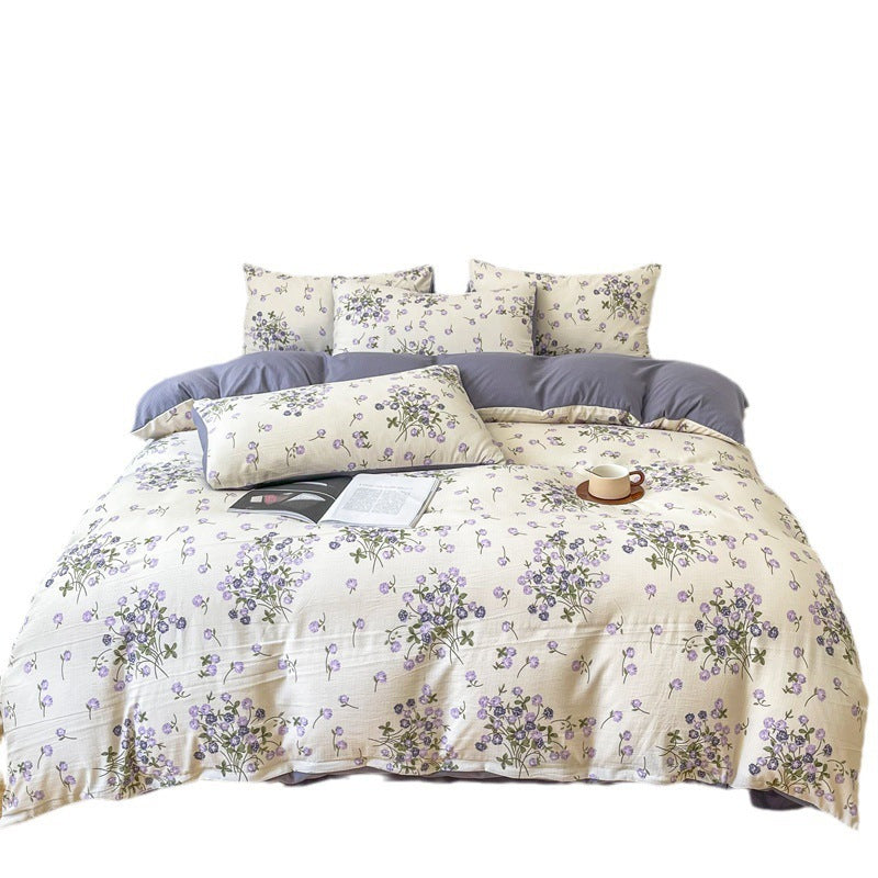 Four-piece Bed Set Jacquard Quilt Cover Sheets