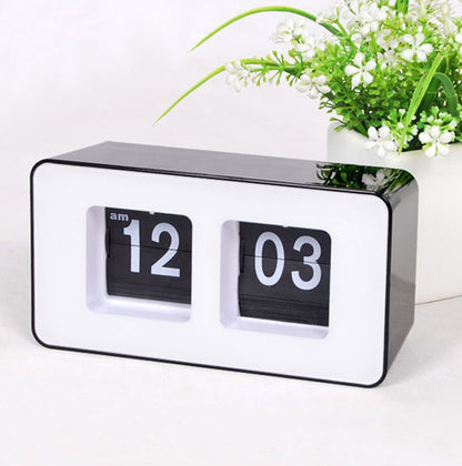 AutomaticPage Desktop Alarm Clocks Rectangle Art Digital Snooze Electronic Despertador Friend Gift