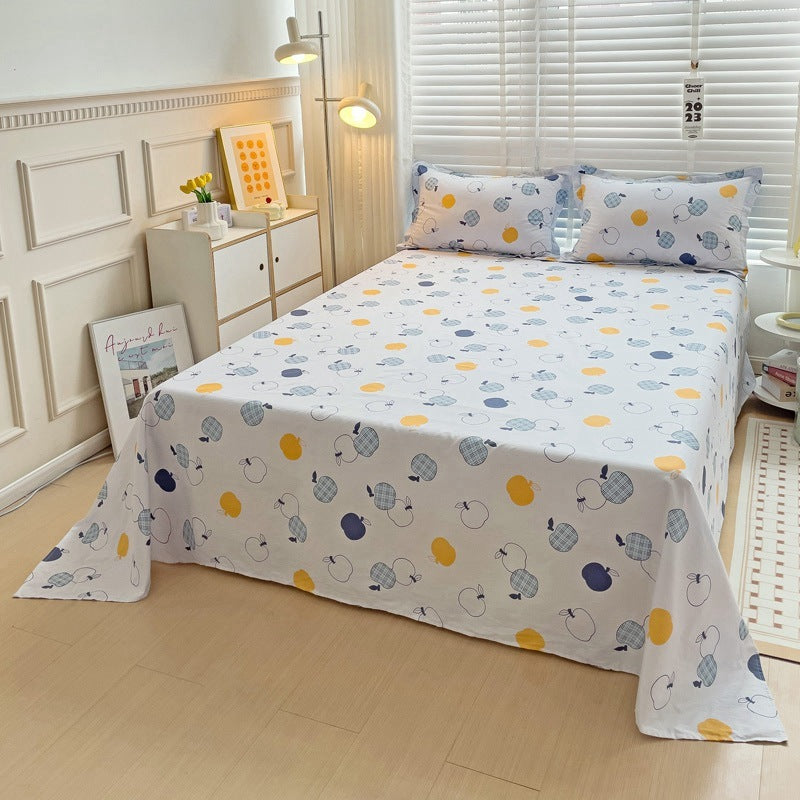 Cotton Printed Twill Single Double Bed Sheets