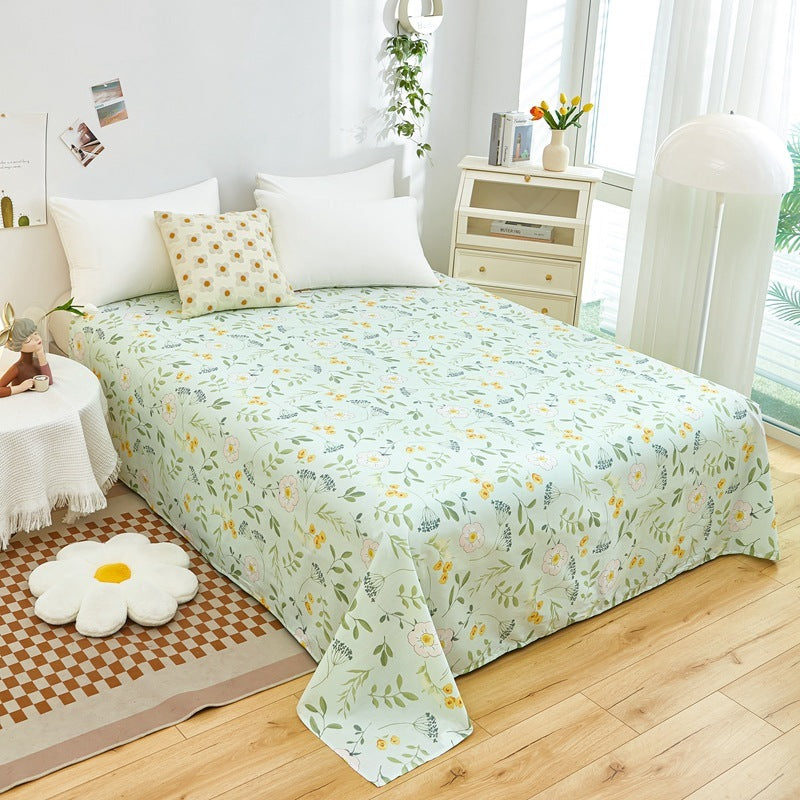 Cotton Printed Twill Single Double Bed Sheets