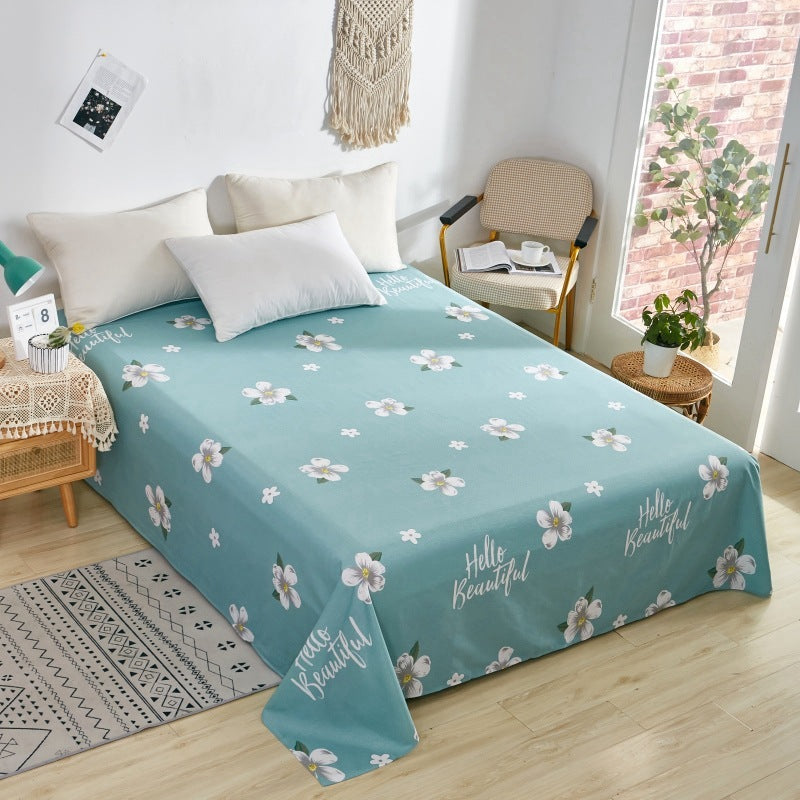 Cotton Printed Twill Single Double Bed Sheets