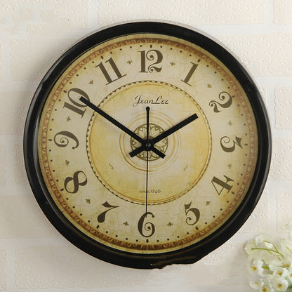 Arabic Digital Bedroom Study Mute Second Sweeping Wall Clocks