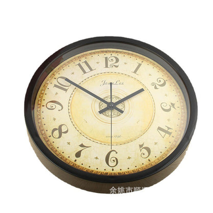 Arabic Digital Bedroom Study Mute Second Sweeping Wall Clocks