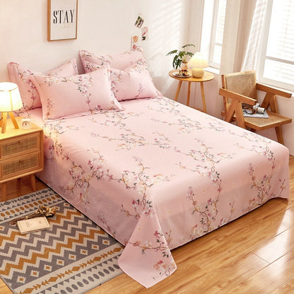 Cotton Printed Twill Single Double Bed Sheets