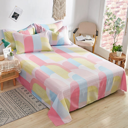 Cotton Printed Twill Single Double Bed Sheets