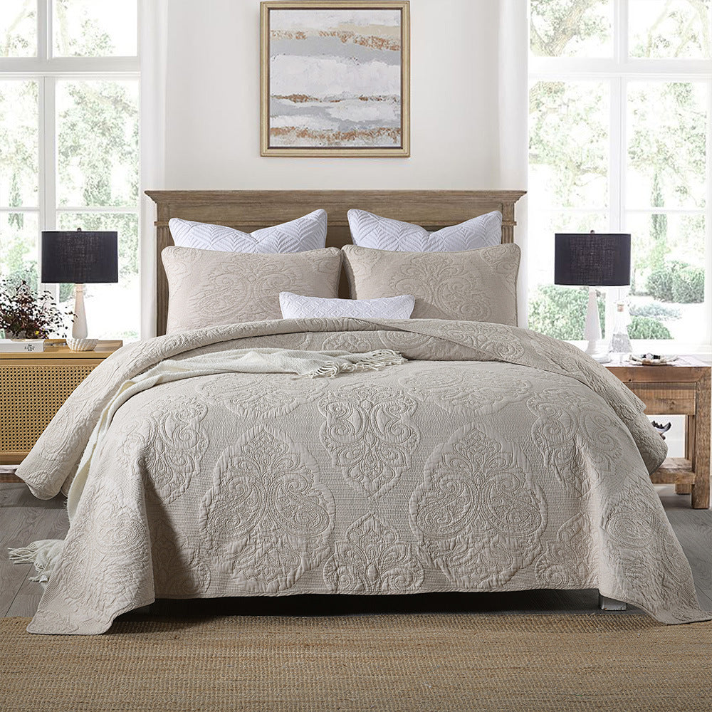 Bed Cover Three-piece Quilted Sheets