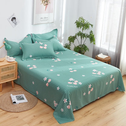 Cotton Printed Twill Single Double Bed Sheets